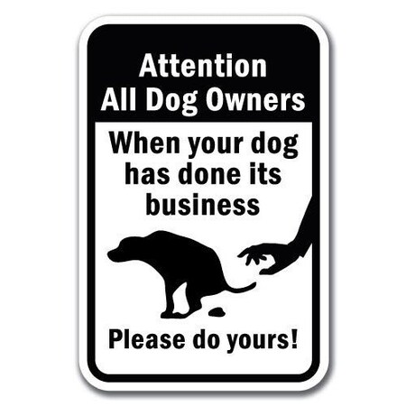 Signmission 18 in Height, 0.12 in Width, Aluminum, 12" x 18", A-1218 Pet-Animal - DoBusines A-1218 Pet-Animal - DoBusines